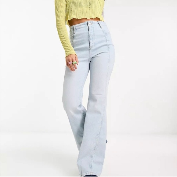 We The Free Florence Flare Light High Rise Jeans Size 30 - Picture 3 of 10